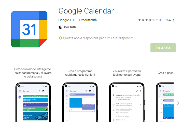Come aggiungere un widget di Google Calendar in Windows