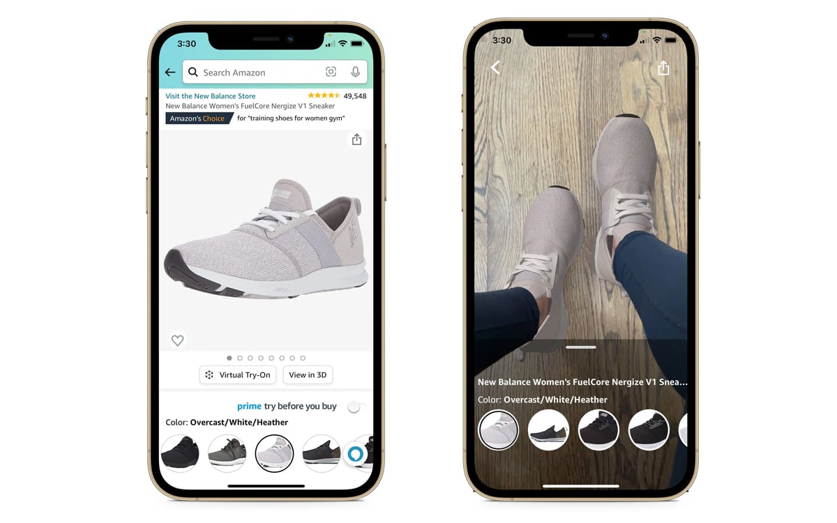 Amazon permette di provare le scarpe online grazie alla realtà aumentata